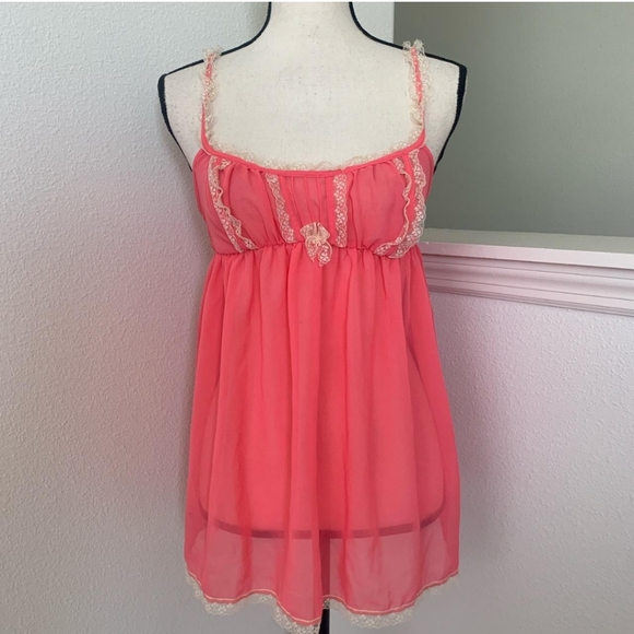 Victoria's Secret Other - Rare Victoria Secret Babydoll Top/Teddy Set